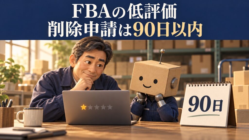 FBAの低評価・削除申請は90日以内